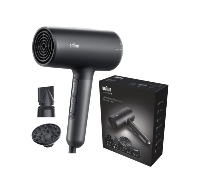 مجفف شعر براون، 2100 واط، أسود كهربائي، HD425SDE