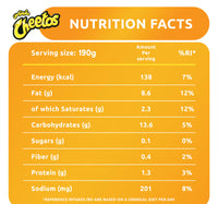 Cheetos Crunchy Flamin' Hot Snack 190 g