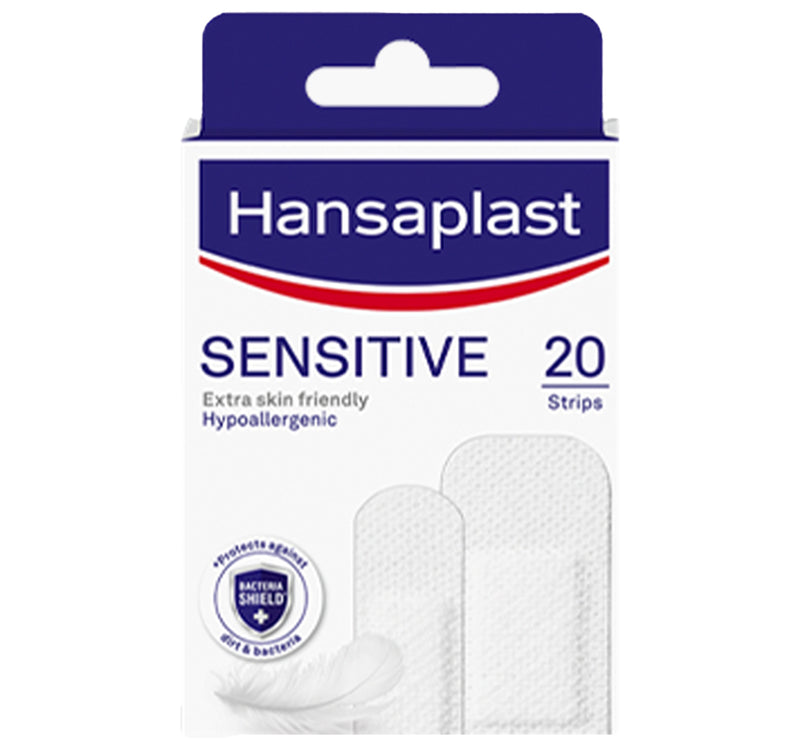 Hansaplast Sensitive Wound Plasters Skin Friendly Adhesion 20 pcs