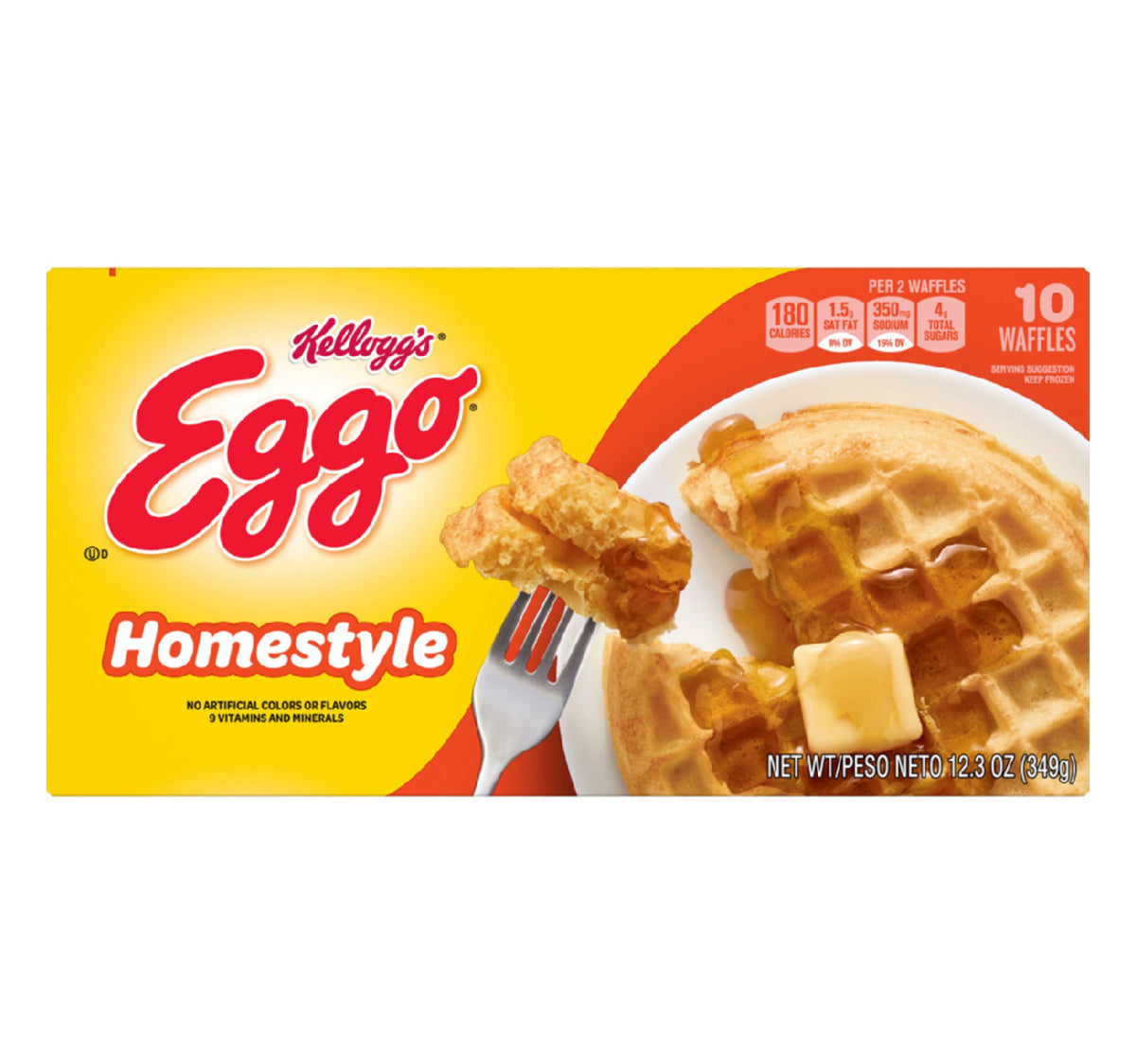 Kellogg's Eggo Homestyle Waffles 349 g Lulu Hypermarket
