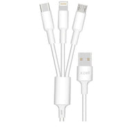 X.Cell 3 In 1 USB Cable CB-A31-1.5 White Lulu Hypermarket