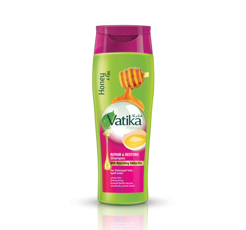 Vatika Naturals Repair & Restore Shampoo For Damage Hair Split-Ends 200 ml
