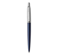 Parker Jotter Waterloo Blue Chrome Trim Ballpoint Pen In Classic Box
