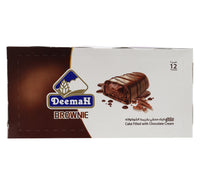 Deemah Brownie Cake With Chocolate Cream 12 x 37g