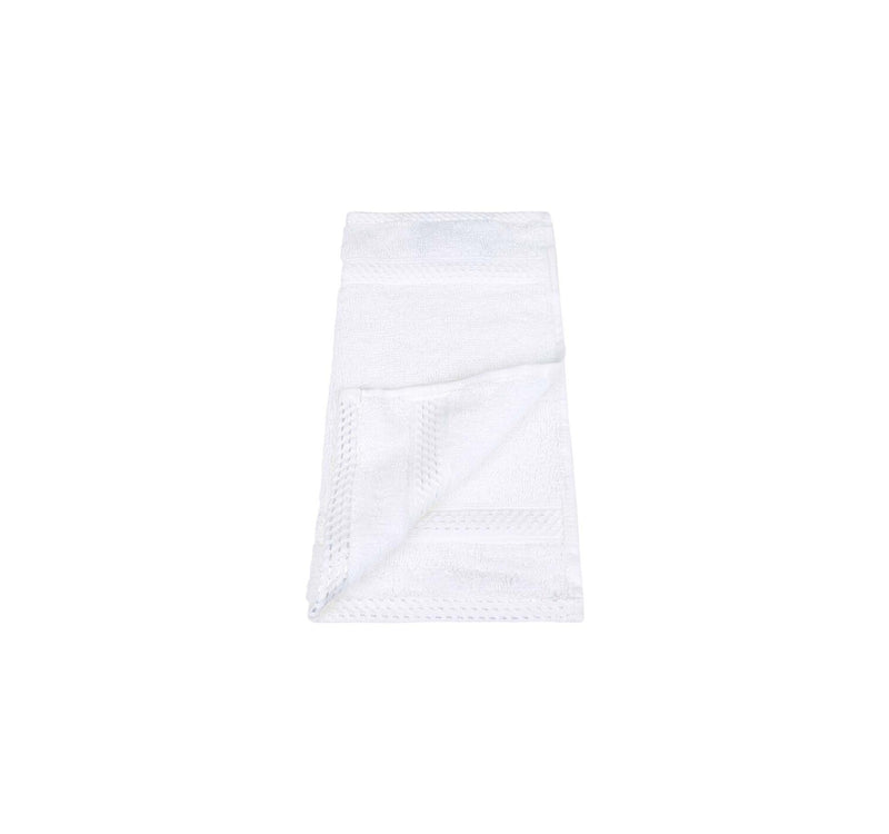 Laura Collection Face Towel, 30 x 30 cm, White