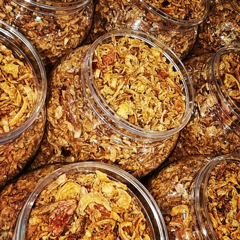 Fried dried onion slices Shefs