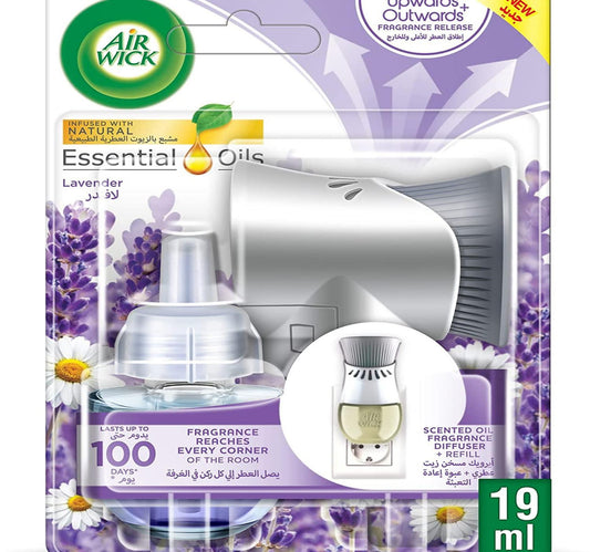 Air Wick Plug-in Scented Oil Fragrance Diffuser with Refill Lavender Scent 19 ml