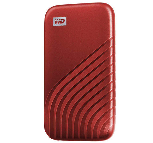 WD My Passport™ SSD 2TB Red, 1050MB/s Read, 1000MB/s Write, PC & Mac Compatiable