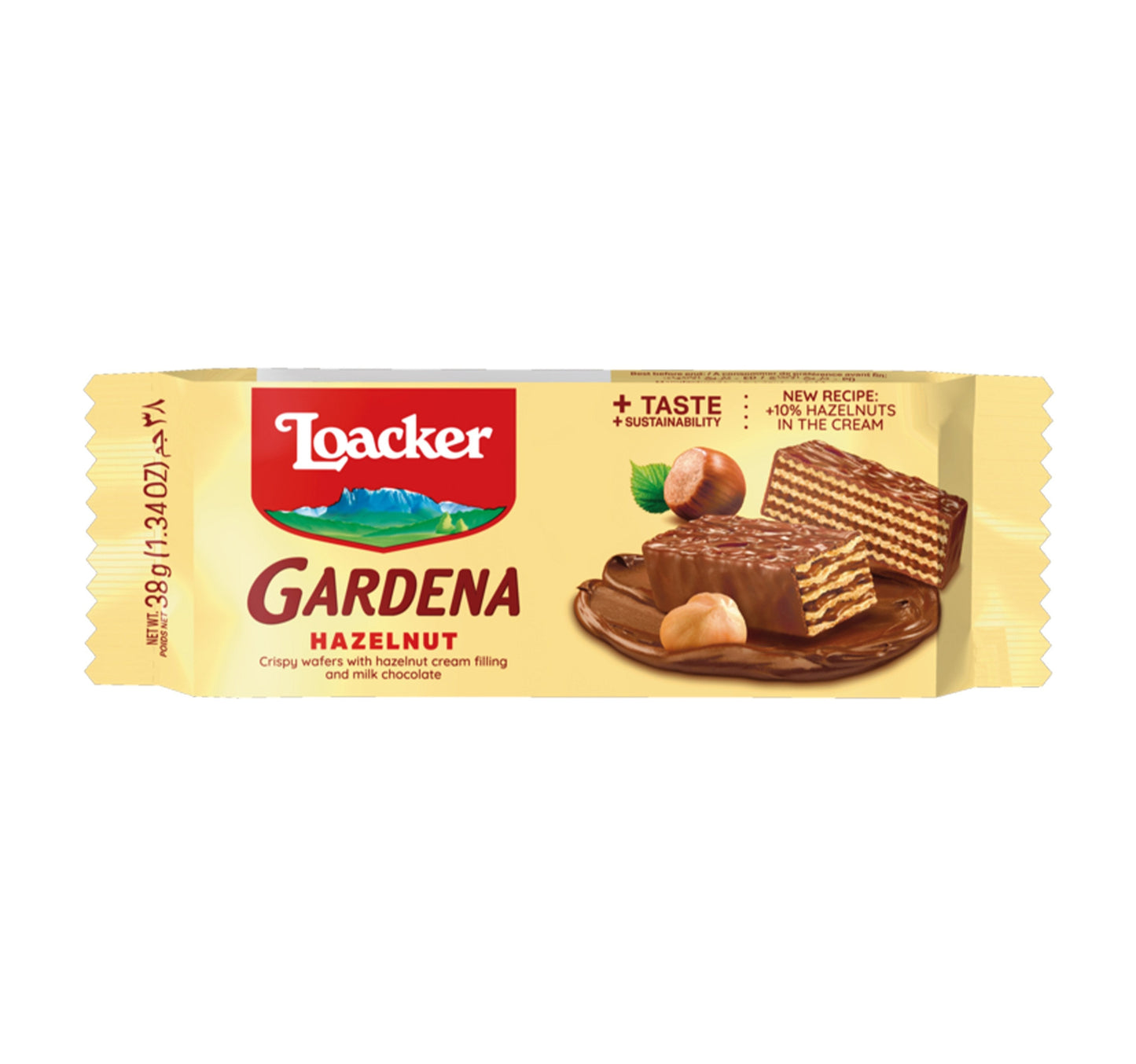 Loacker Gardena Milk Chocolate Coated Wafers With Hazelnut Cream 38 g Lulu Hypermarket