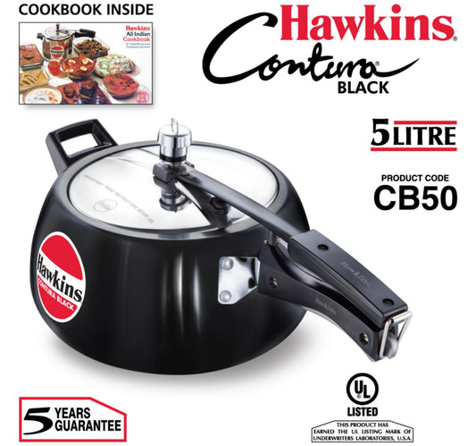 Hawkins Hard Anodised Aluminum Pressure Cooker Contura CB50 5L
