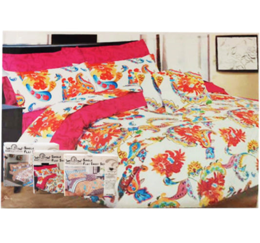 Bravo Bed Sheet Single 2pcs Assorted