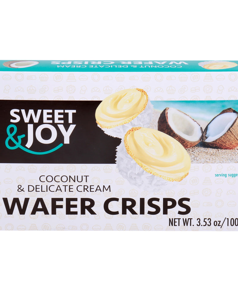 Sweet & Joy Coconut & Delicate Cream Wafer Crisps 100 g