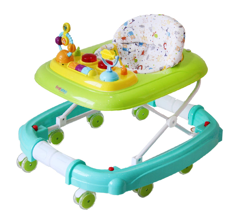 First Step Baby Walker, Green/Blue, 301