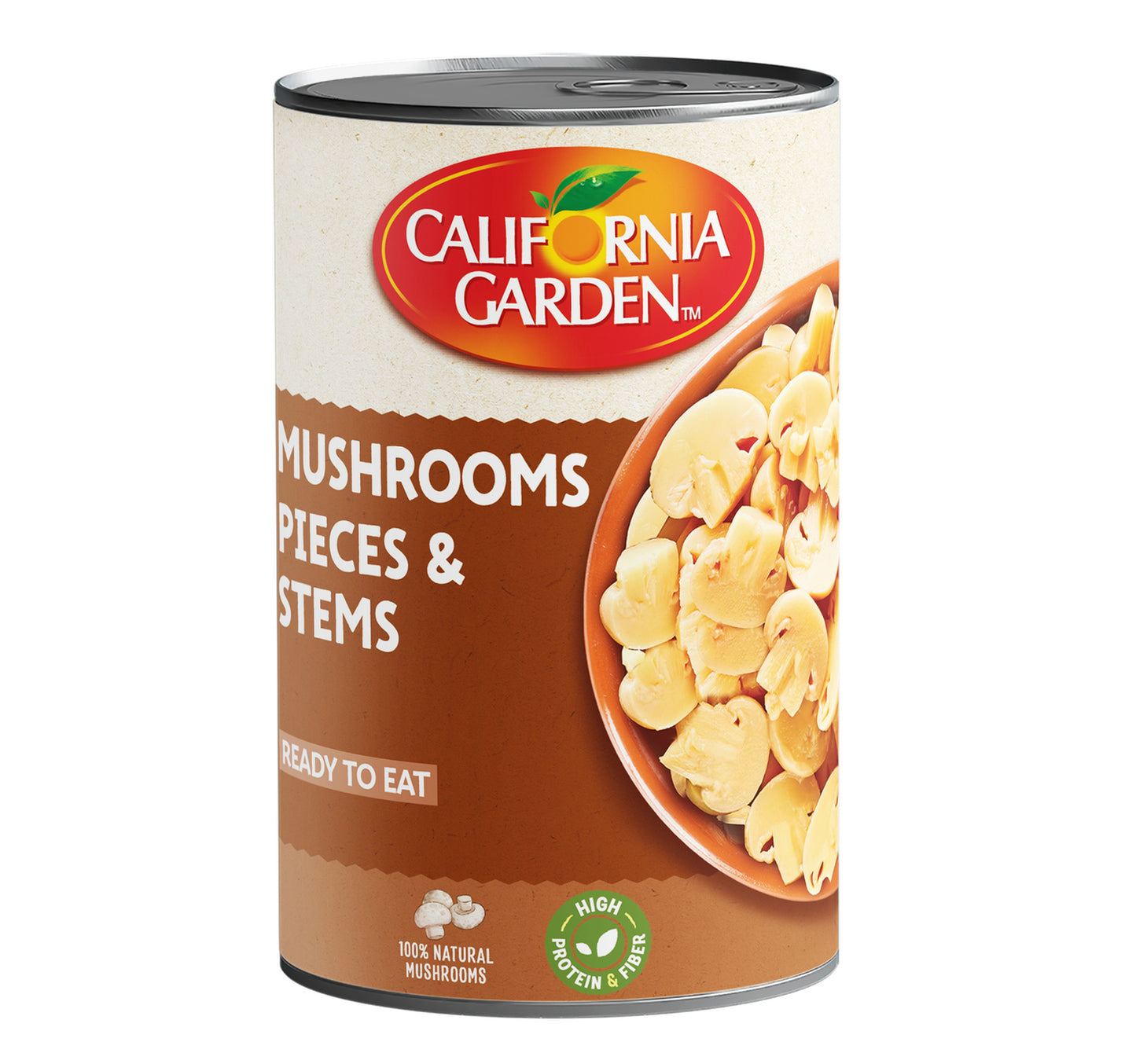 California Garden Canned Mushrooms Pieces & Stems 425 g