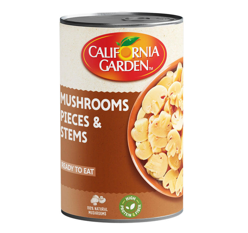 California Garden Canned Mushrooms Pieces & Stems 425 g