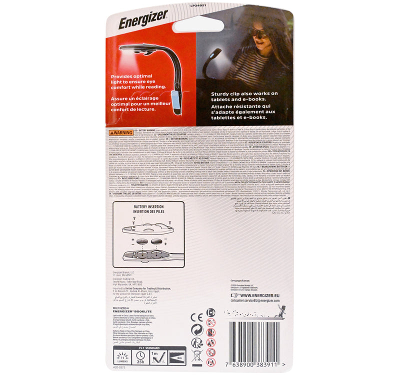 Energizer Book Light, Blue/Black, FNL2B1