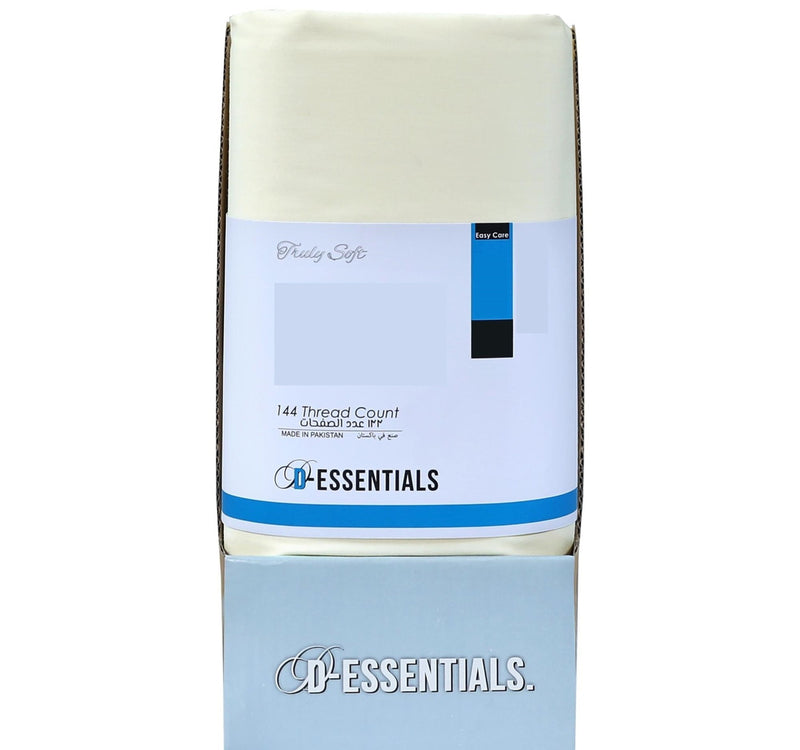 Decora D-Essentials Solid Bedsheet 240x260cm Papyrus
