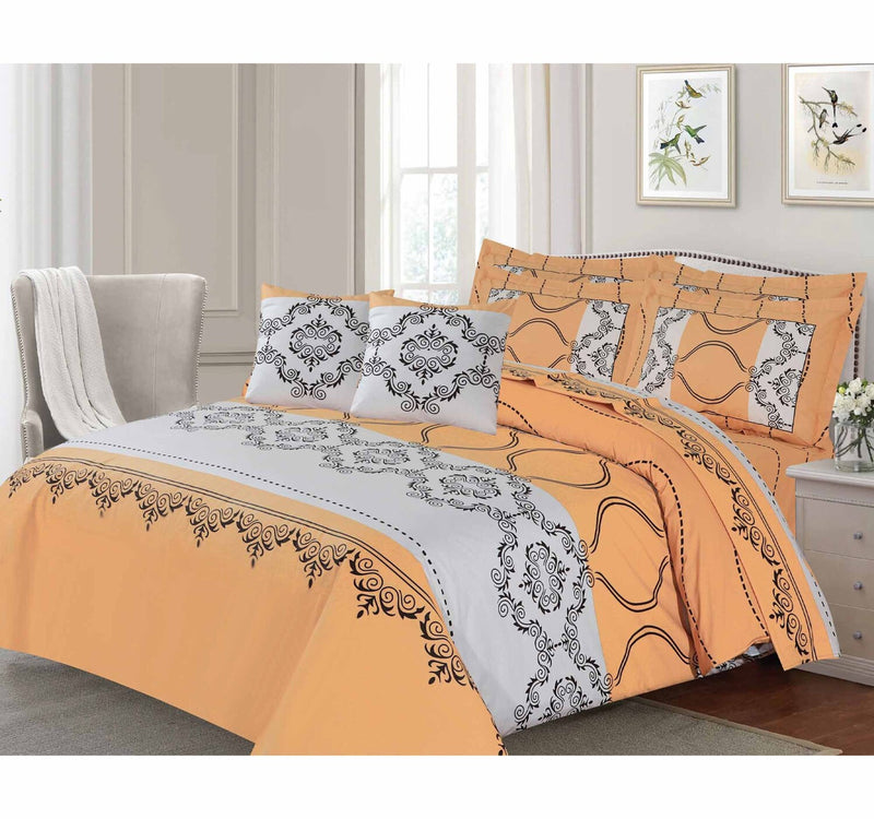 Barbarella Cotton Fitted Sheet Single (100x200+25cm) 2pcs Set 144TC Renio