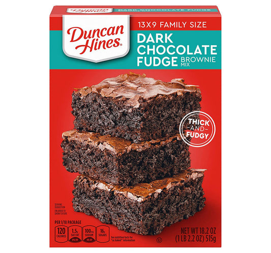 Duncan Hines Dark Chocolate Fudge Brownie Mix 515 g Lulu Hypermarket