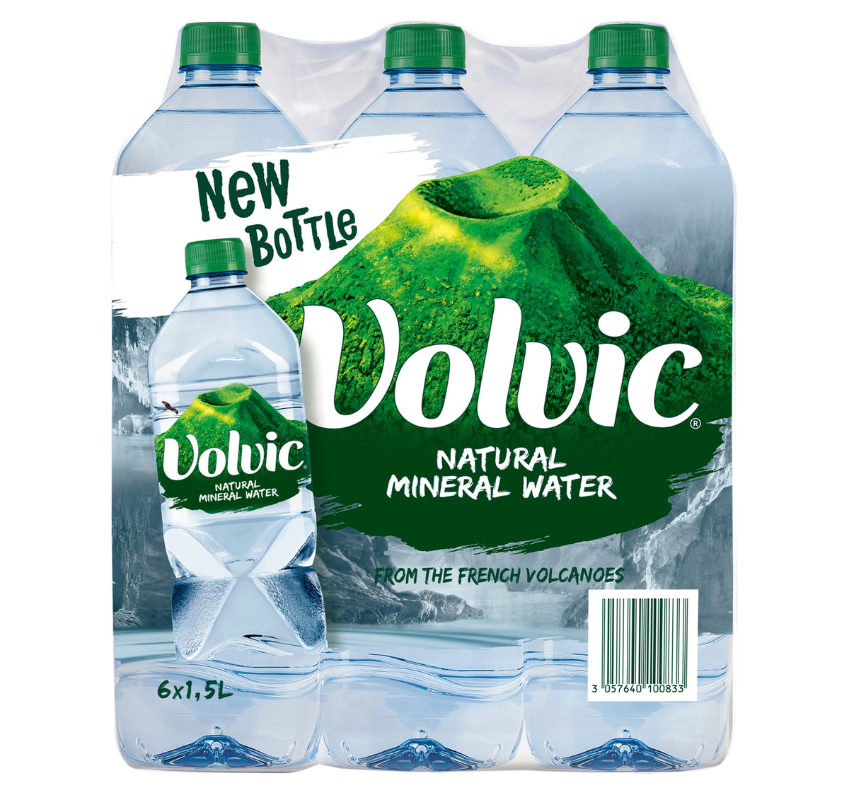 Volvic Natural Mineral Water 6 x 1.5 Litres