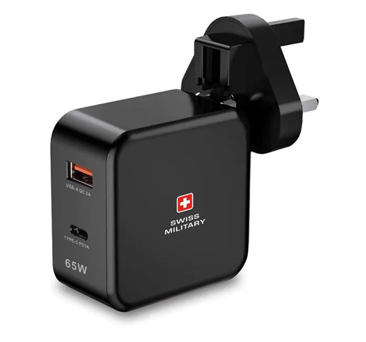 SM USB+TypC PD-Adaptr PH65W Bk
