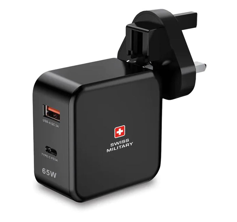 SM USB+TypC PD-Adaptr PH65W Bk