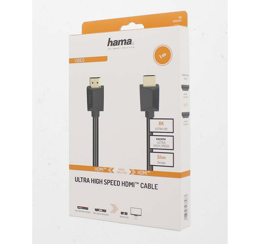 Hama Ultra High Speed HDMI Cable, 8K, 1 m, Black, 205241