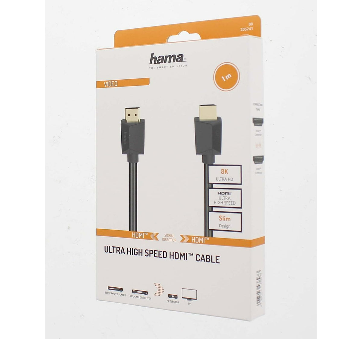 Hama Ultra High Speed HDMI Cable, 8K, 1 m, Black, 205241
