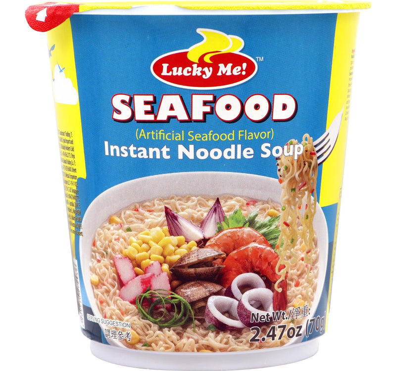 شوربة نودلز سريعة التحضير من Lucky Me Seafood 70 جم