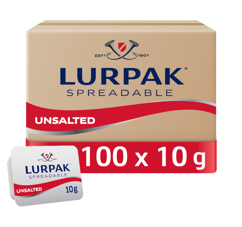 Lurpak Spreadable Butter Portions Unsalted 100 x 10 g Lulu Hypermarket