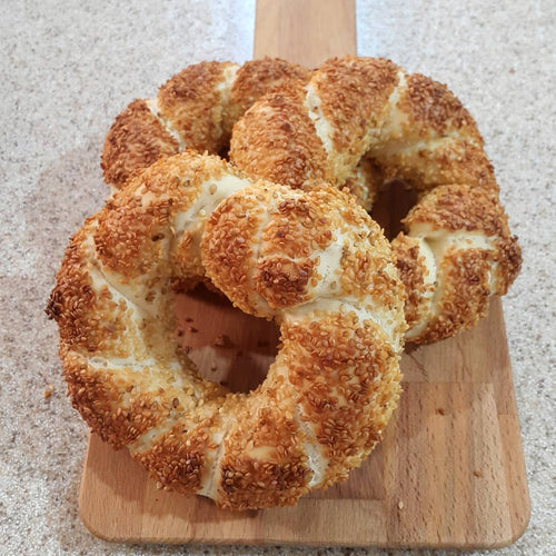 Simit (Turkish Sesame Bread Ring) Firin