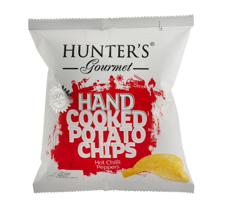 Hunter's Gourmet Potato Chips Hot Chilli Peppers 40 g Lulu Hypermarket
