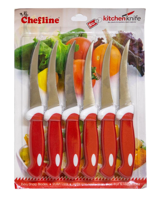Chefline Kitchen Knife, 6 Pcs, 8 incheses