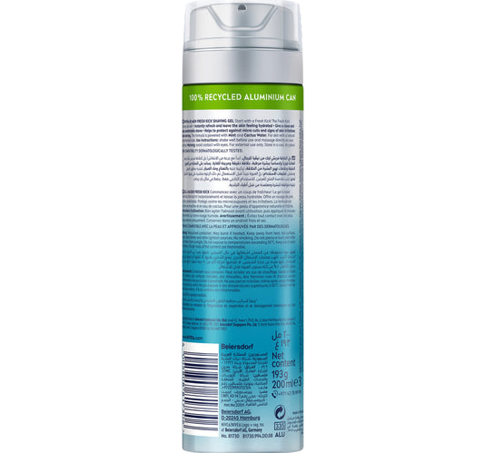 Nivea Men Fresh & Cool Shaving Gel Mint Extracts 200 ml