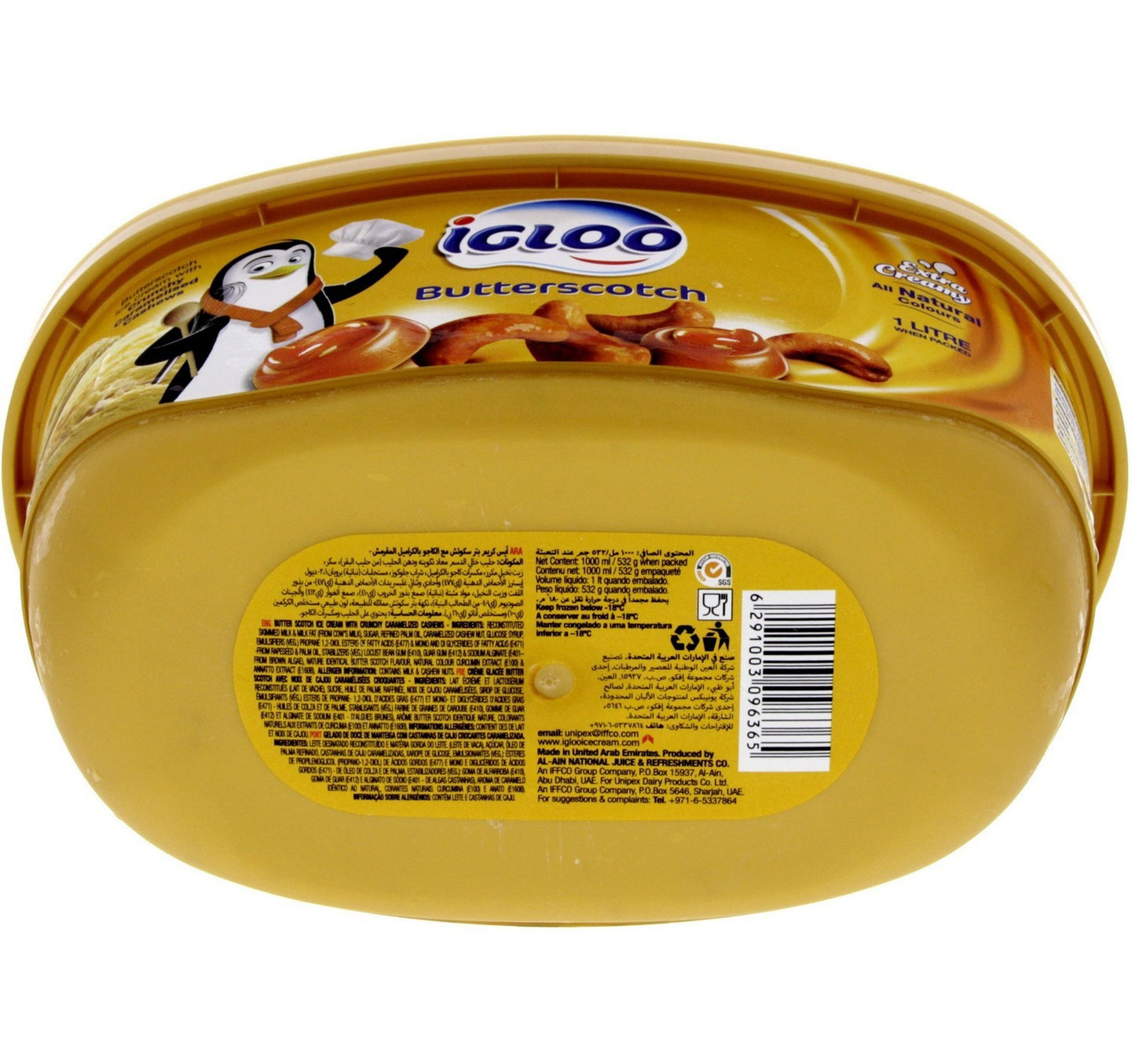 Igloo Butterscotch Ice Cream 1 Litre