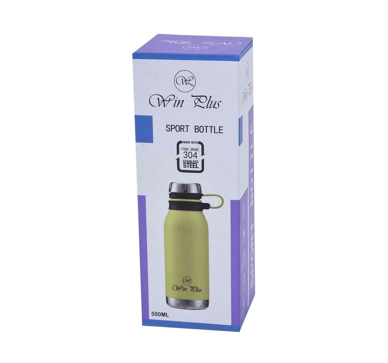 Win Plus Stainless Steel Sport Bottle KA036 500ml Assorted