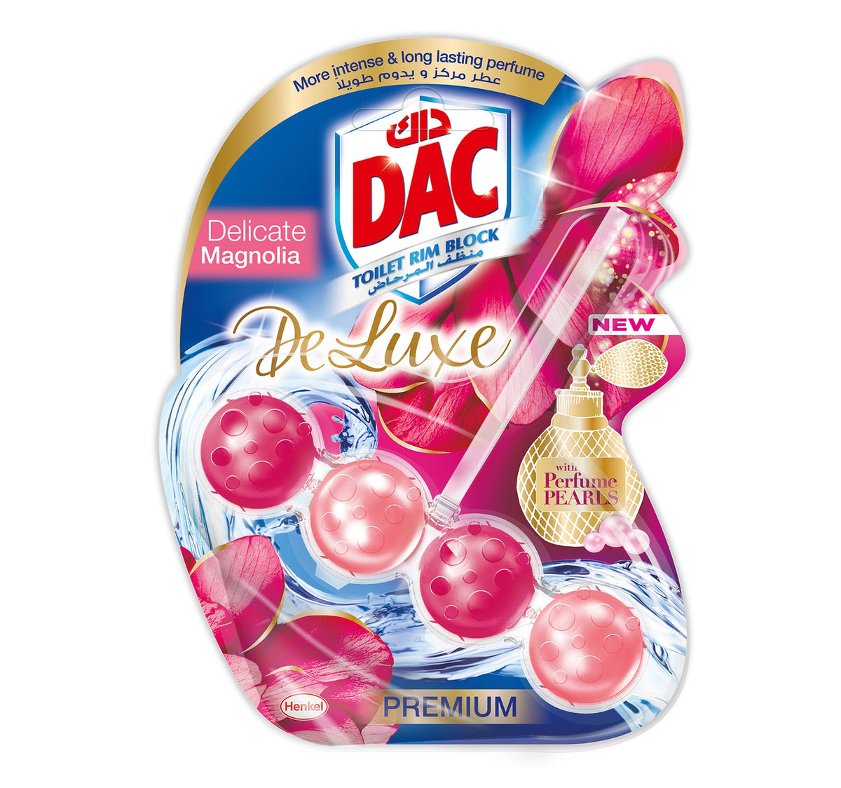 Dac Deluxe Delicate Magnolia Toilet Rim Block 50 g