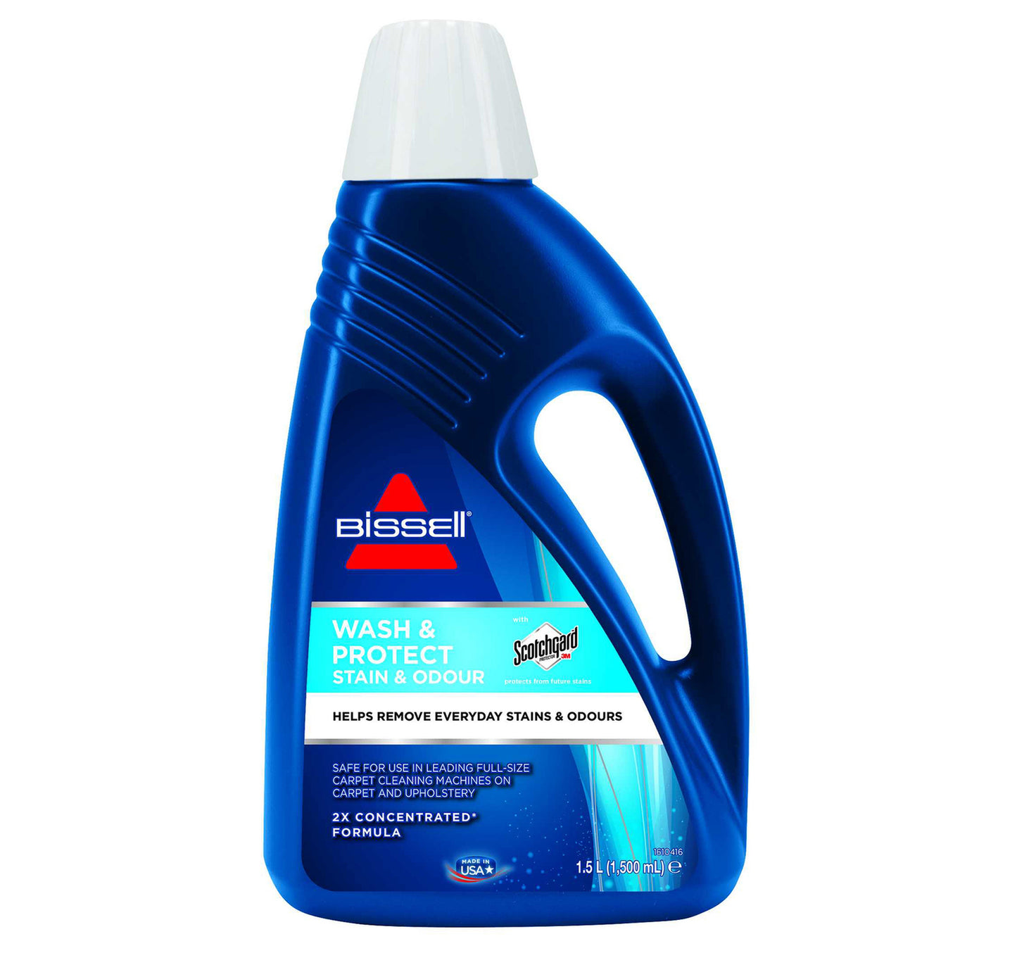 Bissell Wash & Protect Stain & Odour Carpet Cleaning Formula, 1.5L, Blue, 1086K