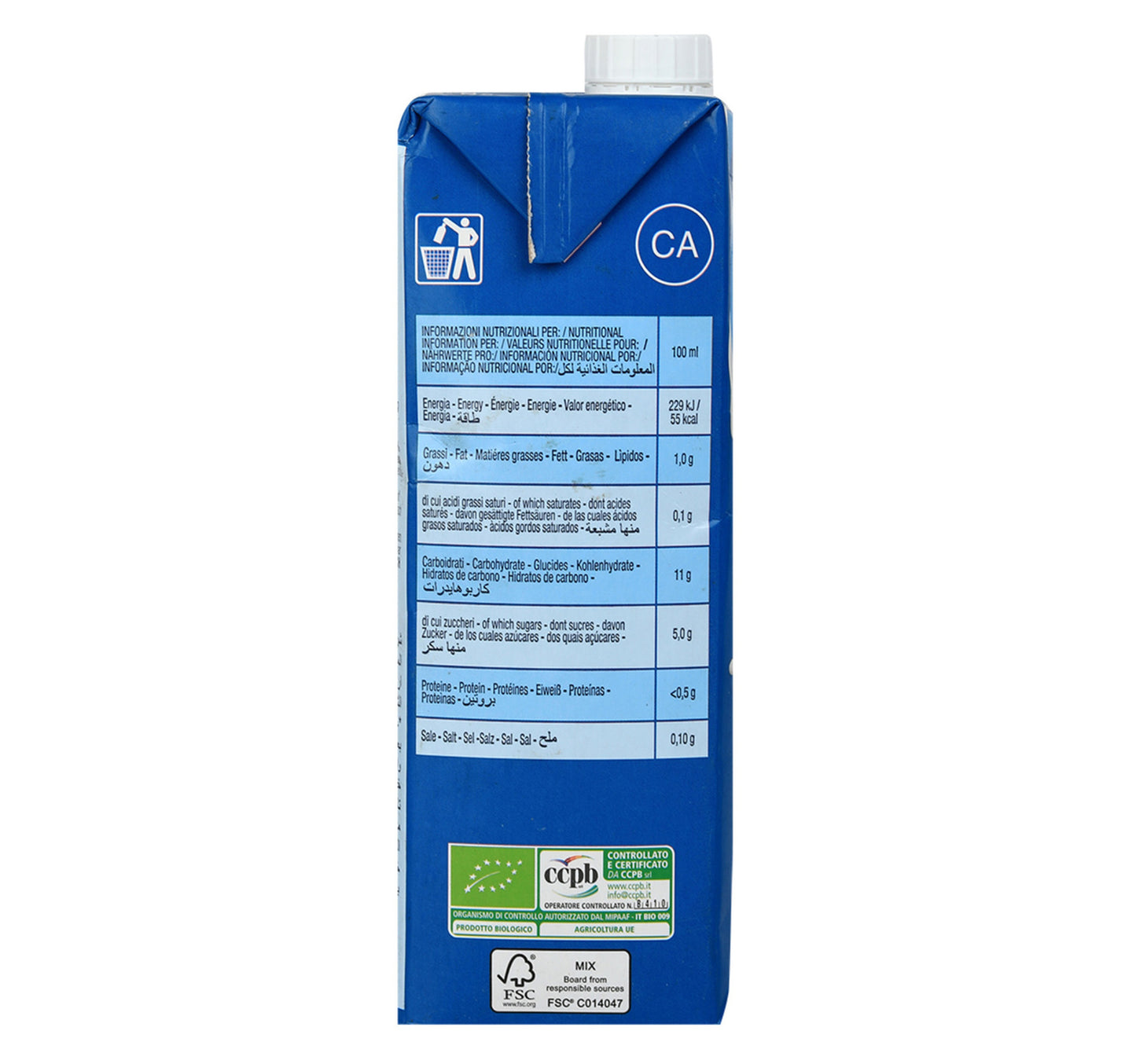 Ecolife Organic Rice Drink Natural 1 Litre