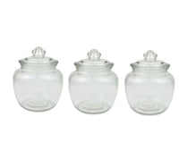 Crystal Drops Glass Canisters, 620 ml, 3 pcs, 50904