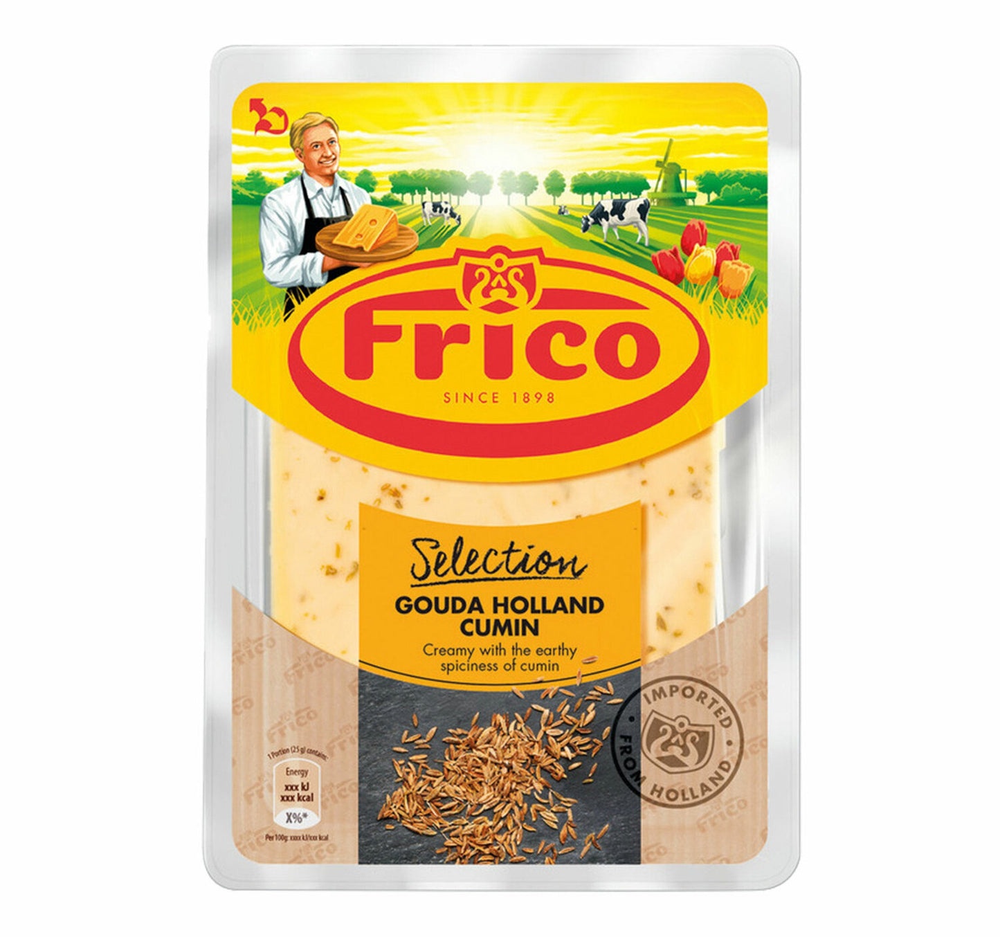 Frico Gouda Cumin Cheese Slices 150 g Lulu Hypermarket