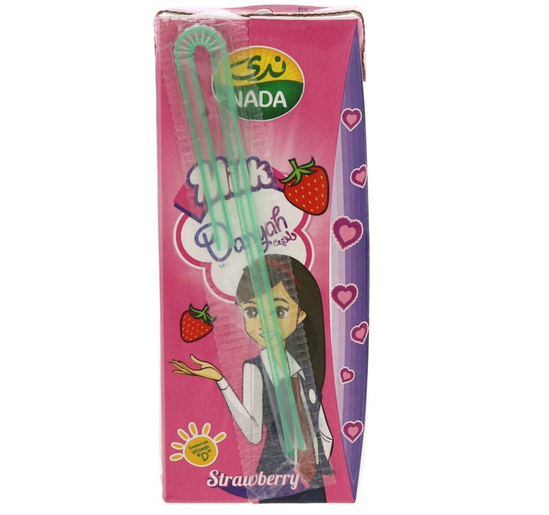 Nada Strawberry Flavoured UHT Milk 6 x 185 ml