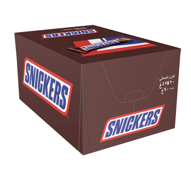 Snickers Chocolate Bar 20 x 45 g
