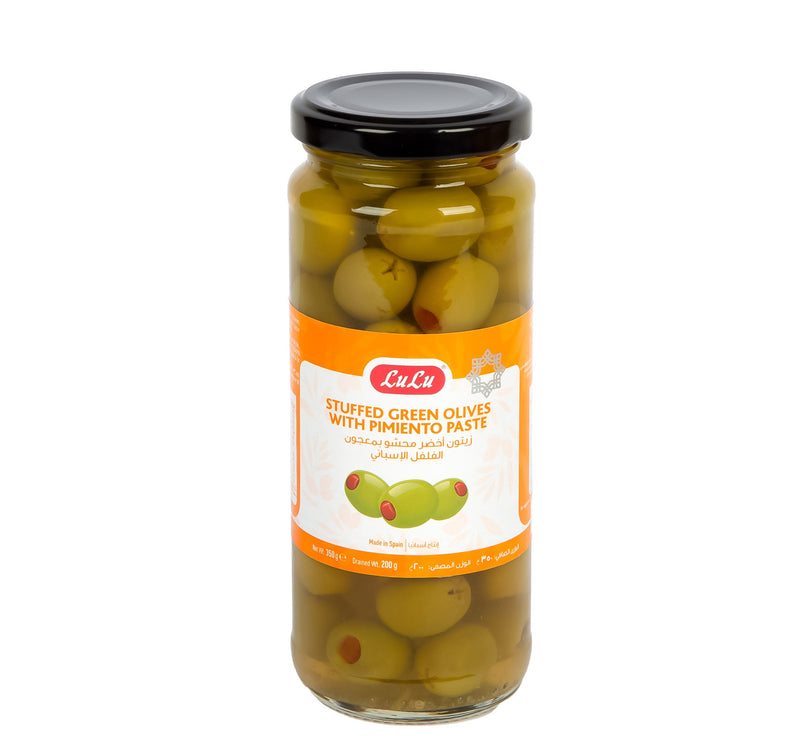 LuLu Stuffed Green Olives With Pimento Paste 200 g Lulu Hypermarket