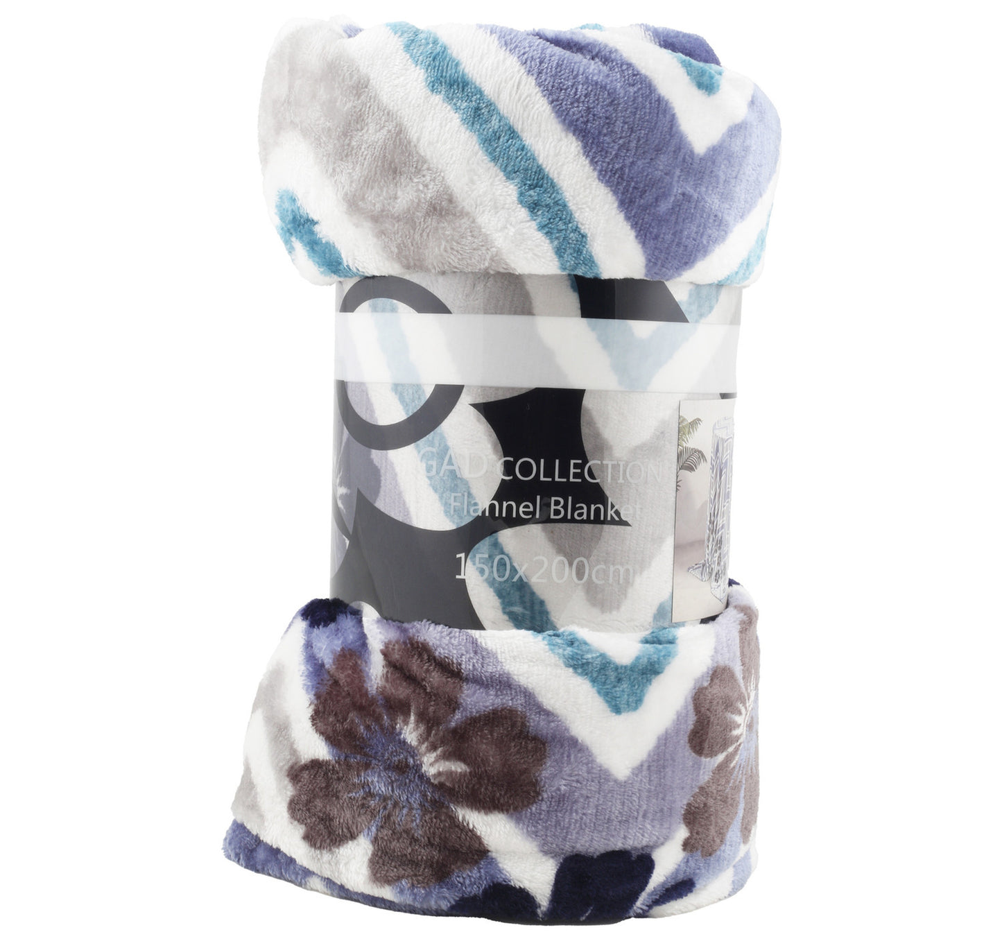 Gad Flannel Blanket 150 x 200cm Printed Assorted Colors