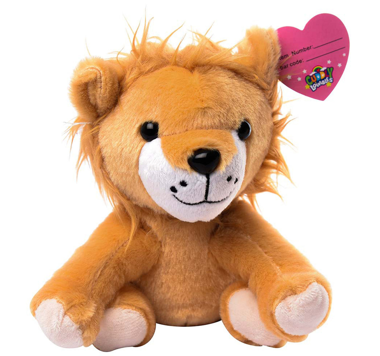 Cuddly Lovables Roary Lion Plush Toy, 15 cm, Orange, CL45