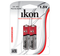 Ikon Alkaline AA Battery IKLR6BP2, Pack of 2Pc