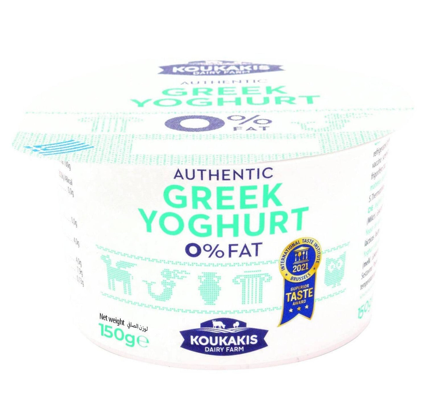 Koukakis Authentic Greek Yoghurt 0% Fat 150 g Sultan Center