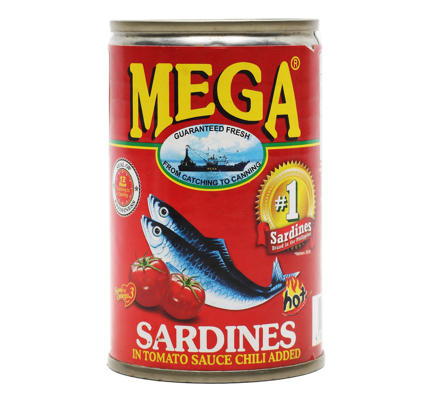Mega Sardines In Tomato Sauce Chili 155 g Lulu Hypermarket