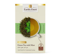 Earth's Finest Organic Green Tea with Mint 25 Teabags Lulu Hypermarket